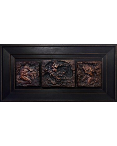 Escultura intitulada "Триптих " Божествен…" por Renat Davletshin, Obras de arte originais, Bronze