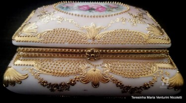 Painting titled "Jewelry Box - Maria…" by Teresinha Maria Venturini Nicoletti , In, Original Artwork, Ink