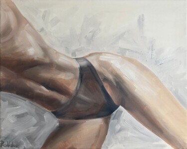 Painting titled "Touch "Nude body" s…" by Renata Valeeva, Original Artwork, Oil