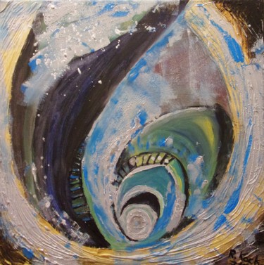 Painting titled "Tube Vision" by Renate Kock, Original Artwork, Acrylic