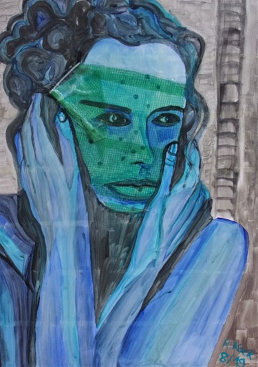 Painting titled "Soledad" by Renate Kock, Original Artwork, Acrylic