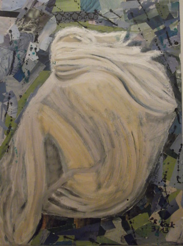 Malerei mit dem Titel "Trauer" von Renate Kock, Original-Kunstwerk, Acryl
