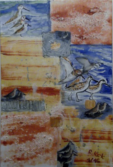 Malerei mit dem Titel "Knutts (Arktis, Grö…" von Renate Kock, Original-Kunstwerk, Acryl