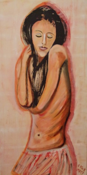Painting titled "Leave me alone" by Renate Kock, Original Artwork, Acrylic