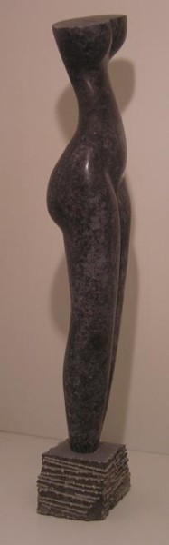 Sculpture titled "Isekere" by Renate Verbrugge, Original Artwork, Stone