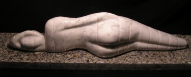 Sculpture titled "Waiting" by Renate Verbrugge, Original Artwork, Stone