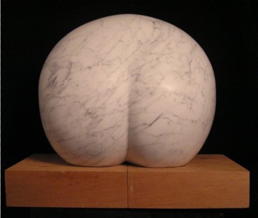 Sculpture titled "Touch stone (back v…" by Renate Verbrugge, Original Artwork, Stone