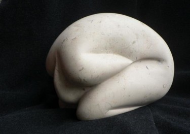 Sculpture titled "Why" by Renate Verbrugge, Original Artwork, Stone