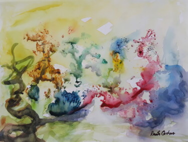 Pittura intitolato "dive" da Renato Cardoso, Opera d'arte originale, Acquarello