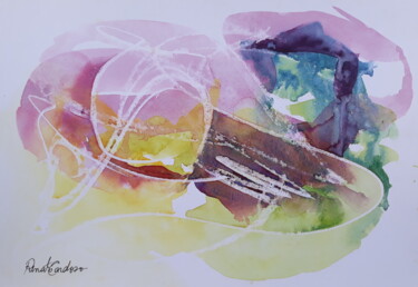 Painting titled "transparência" by Renato Cardoso, Original Artwork, Watercolor