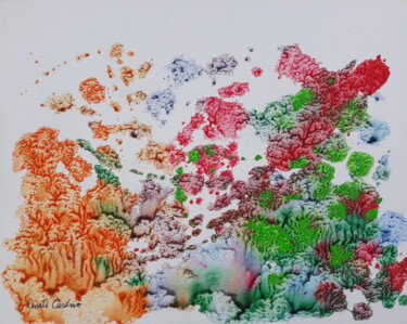Pintura intitulada "corais" por Renato Cardoso, Obras de arte originais, Aquarela