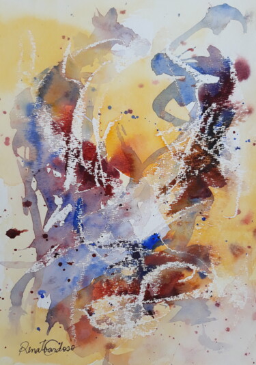 Peinture intitulée "victory" par Renato Cardoso, Œuvre d'art originale, Aquarelle