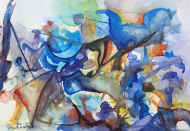 Painting titled "gifts" by Renato Cardoso, Original Artwork, Watercolor
