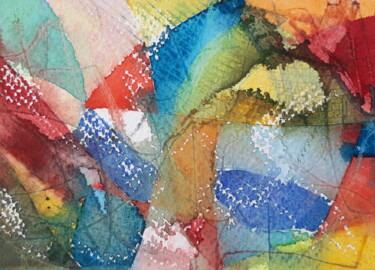 Pintura intitulada "o apelo da cor" por Renato Cardoso, Obras de arte originais, Aquarela