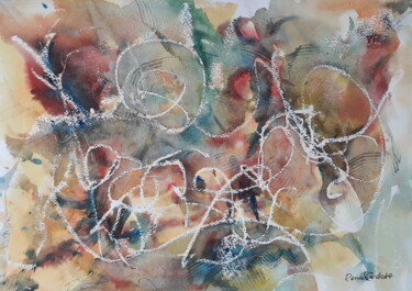 Pintura intitulada "caracóis" por Renato Cardoso, Obras de arte originais, Aquarela