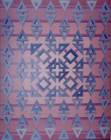 Pintura intitulada "Geometrico" por Renato Machado, Obras de arte originais, Acrílico