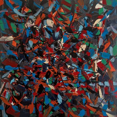Peinture intitulée "Connected Universe…" par Renato Parzianello, Œuvre d'art originale, Émail