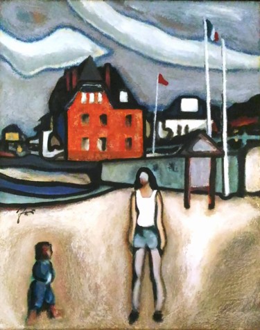 Peinture intitulée "Lori a Dinard" par Renato Foi, Œuvre d'art originale, Acrylique