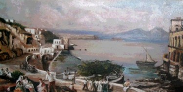 Peinture intitulée "Via posillipo - rip…" par Renato Laneri, Œuvre d'art originale