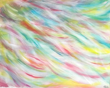 Painting titled "Voiles" by Renaud Angerville-Langlois, Original Artwork, Acrylic