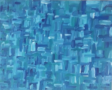 제목이 "Peur bleue"인 미술작품 Renaud Angerville-Langlois로, 원작, 아크릴