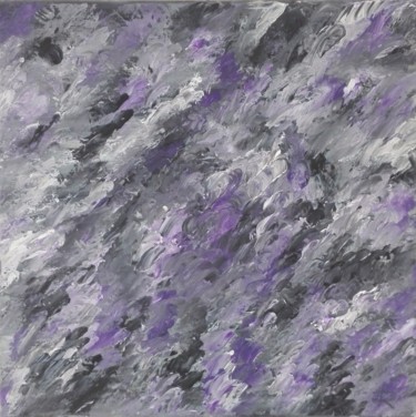 Painting titled "Purple rain" by Renaud Angerville-Langlois, Original Artwork, Acrylic