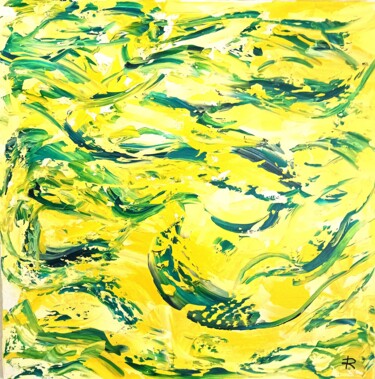 Peinture intitulée "Banan split" par Renaud Angerville-Langlois, Œuvre d'art originale, Acrylique