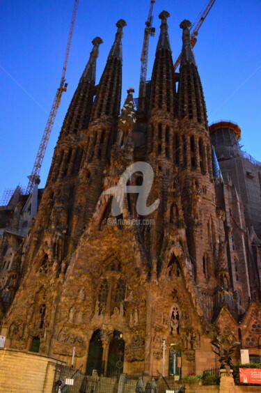 Photographie intitulée "Sagrada Familia 1" par Renaud Klumpp, Œuvre d'art originale, Photographie numérique