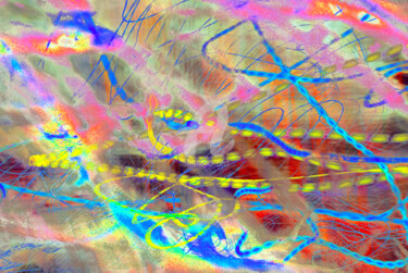 Digitale Kunst mit dem Titel "Lights 1" von Renaud Klumpp, Original-Kunstwerk, 2D digitale Arbeit