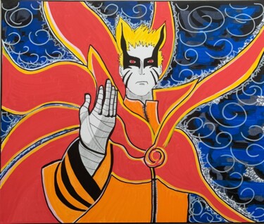 绘画 标题为“Naruto en mode Bary…” 由Renaud Lambert, 原创艺术品, 标记