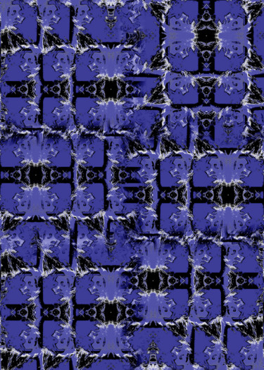 Digital Arts titled "FANTASMAGORIE Bleu" by Renaud. B, Original Artwork, 2D Digital Work