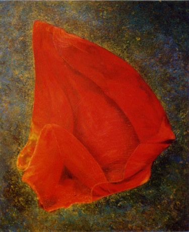 Peinture intitulée "La Flamme" par Isis Lully, Œuvre d'art originale, Huile