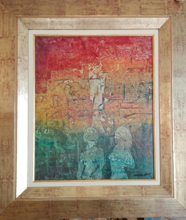 Promenade à Antibes (fantaisie) 40x50 cm ©2017 par Jean Louis Renaudin