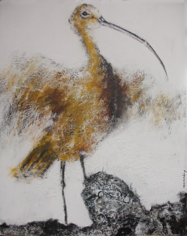 le courlis Peinture intitulée "le courlis" par Jean Louis Renaudin, Œuvre d'art originale, Acrylique