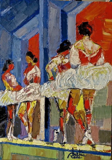 Peinture intitulée "Les danseuses" par Bertéa, Œuvre d'art originale