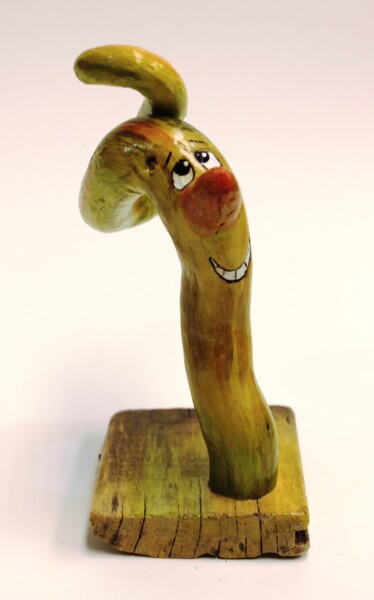 雕塑 标题为“Swing la couette” 由René Blanchet, 原创艺术品, 木