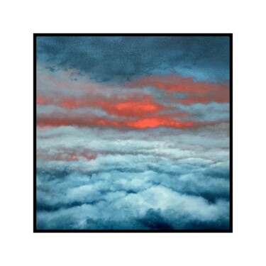 Painting titled "Clouds 3" by René Büttner, Original Artwork, Oil