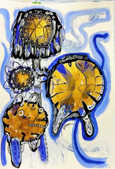 Painting titled "Life Cycle" by René De Bruijn, Original Artwork, Acrylic