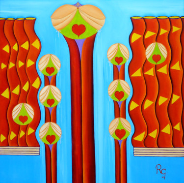 ON STAGE Peinture intitulée "ON STAGE" par René Georges (RG.), Œuvre d'art originale, Huile