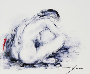 Картина под названием "426_nu" - René Goxes, Подлинное произведение искусства, Масло