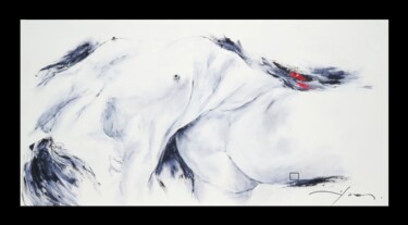 Картина под названием "497_Nu" - René Goxes, Подлинное произведение искусства, Масло Установлен на Деревянная рама для носил…