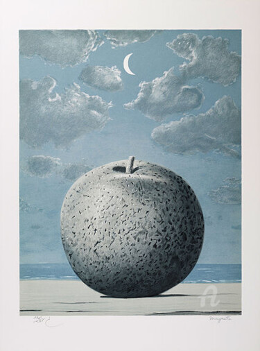 Prenten & gravures getiteld "Souvenir De Voyage" door René Magritte, Origineel Kunstwerk, Lithografie