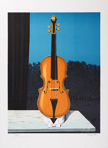 Отпечатки и Гравюры под названием "Un Peu de L'Ame des…" - René Magritte, Подлинное произведение искусства, Литография