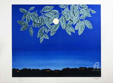 印花与版画 标题为“La Page Blanche” 由René Magritte, 原创艺术品, 光刻技术