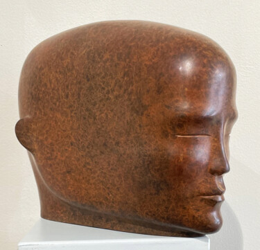 Escultura intitulada "Mindful" por René Rikkelman, Obras de arte originais, Bronze