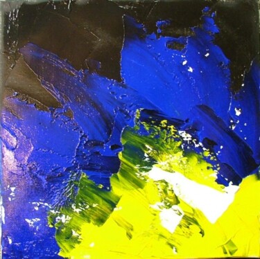 Peinture intitulée "Cinq minutes de blu…" par René Vincent-Viry, Œuvre d'art originale, Huile