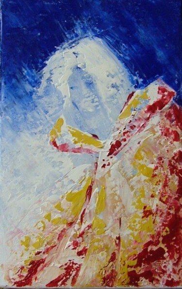 Картина под названием "En écoutant Chopin" - René Vincent-Viry, Подлинное произведение искусства, Масло
