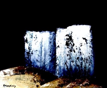 Peinture intitulée "Douche froide dans…" par René Vincent-Viry, Œuvre d'art originale, Huile