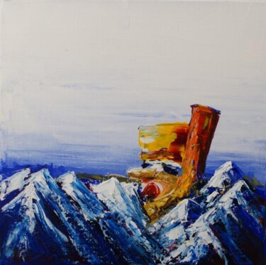 Картина под названием "Folie en montagne" - René Vincent-Viry, Подлинное произведение искусства, Масло