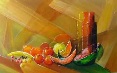 Malarstwo zatytułowany „Fruité” autorstwa René Vincent-Viry, Oryginalna praca, Olej